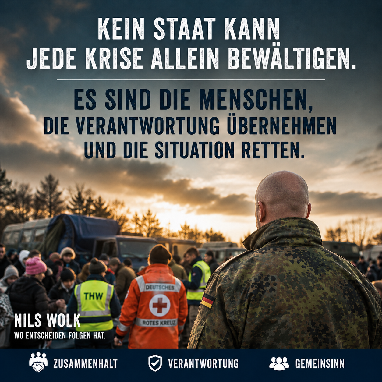 Wenn Krisen kommen, entscheidet nicht der Staat allein, sondern die Menschen, die Verantwortung übernehmen