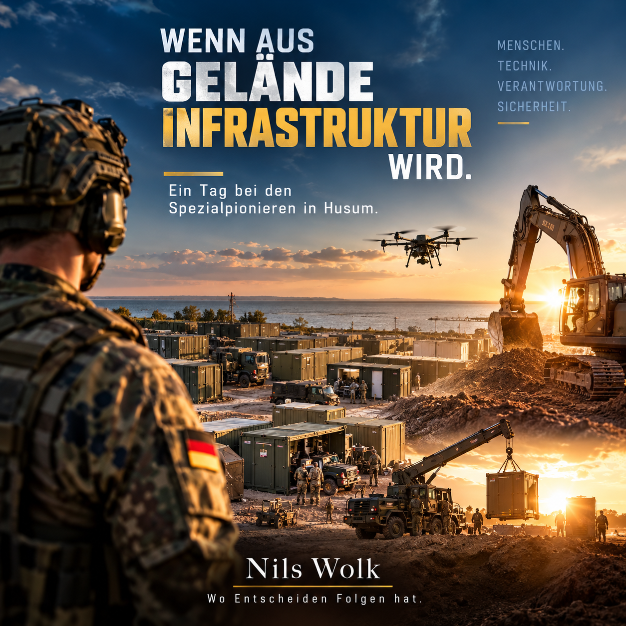 Wenn aus Gelände Infrastruktur wird: Ein Tag bei den Spezialpionieren in Husum